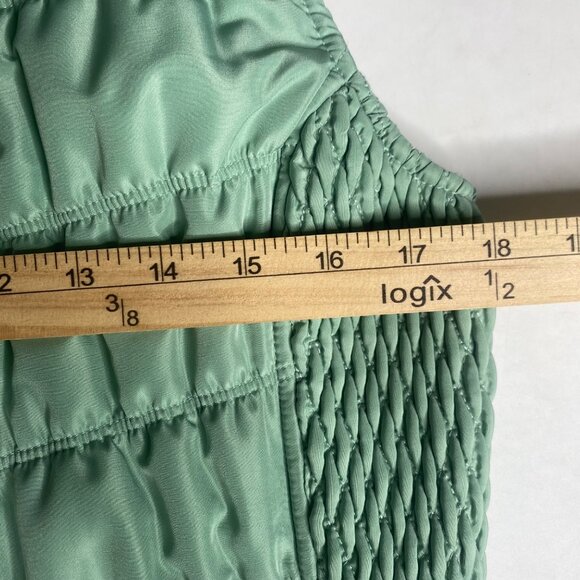 Christopher &‎ Banks Quilted Vest Womens L Green Zip-Up Puffer Casual - Picture 9 of 10